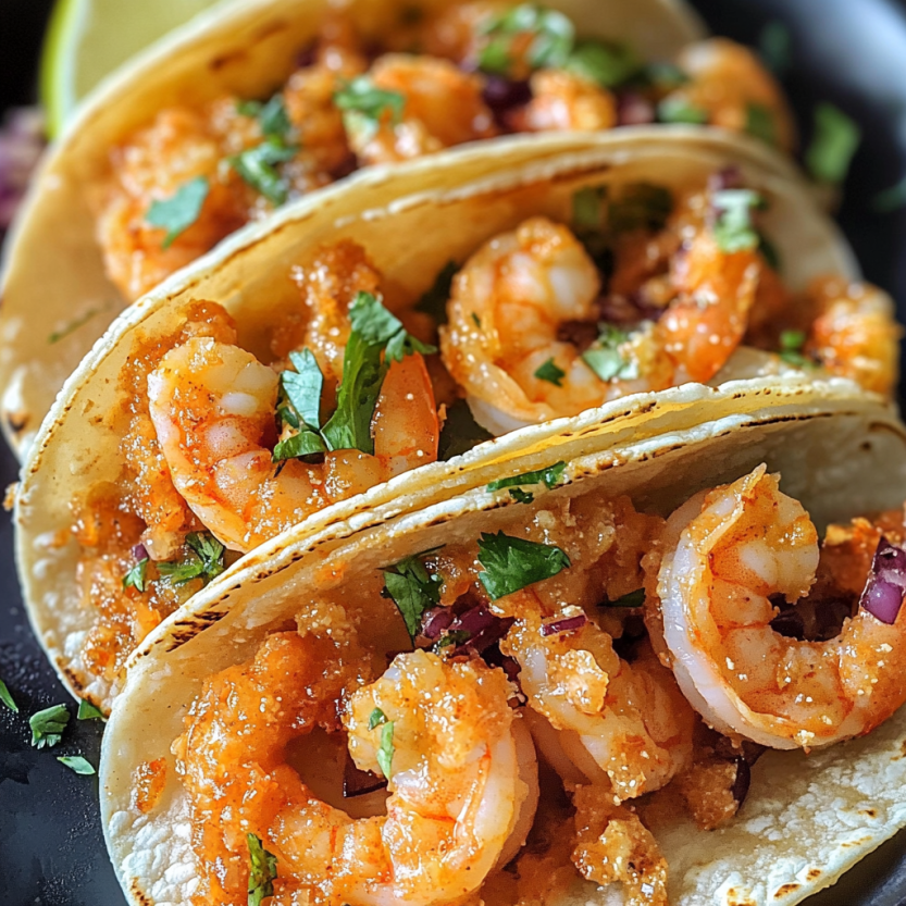 Des tacos de langoustine bang bang.