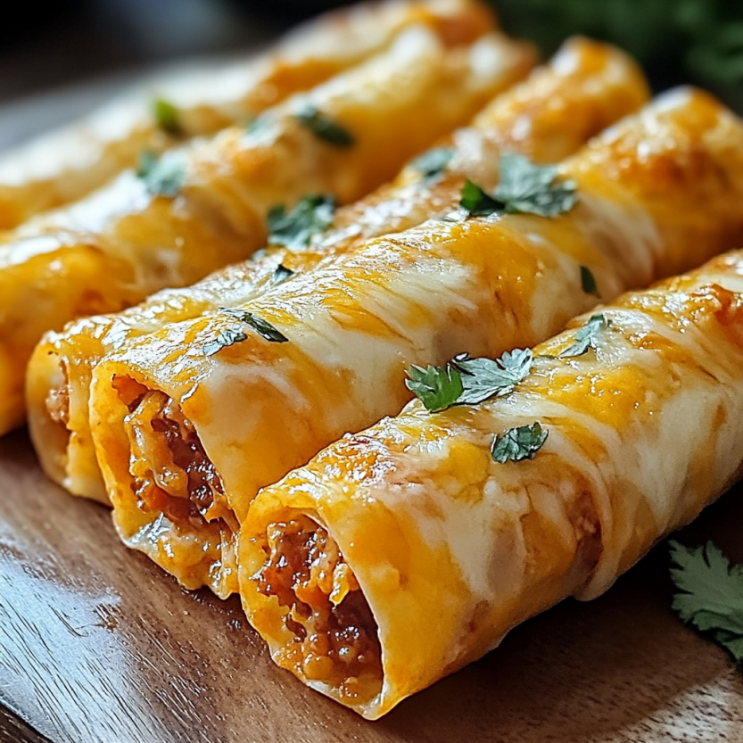 Des quesadillas frites avec des herbes sur un plateau.