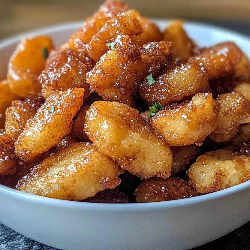 Une assiette de friture d'apples sud-américaines.