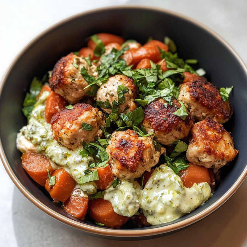 Une assiette de viande de poulet herbée avec des légumes.