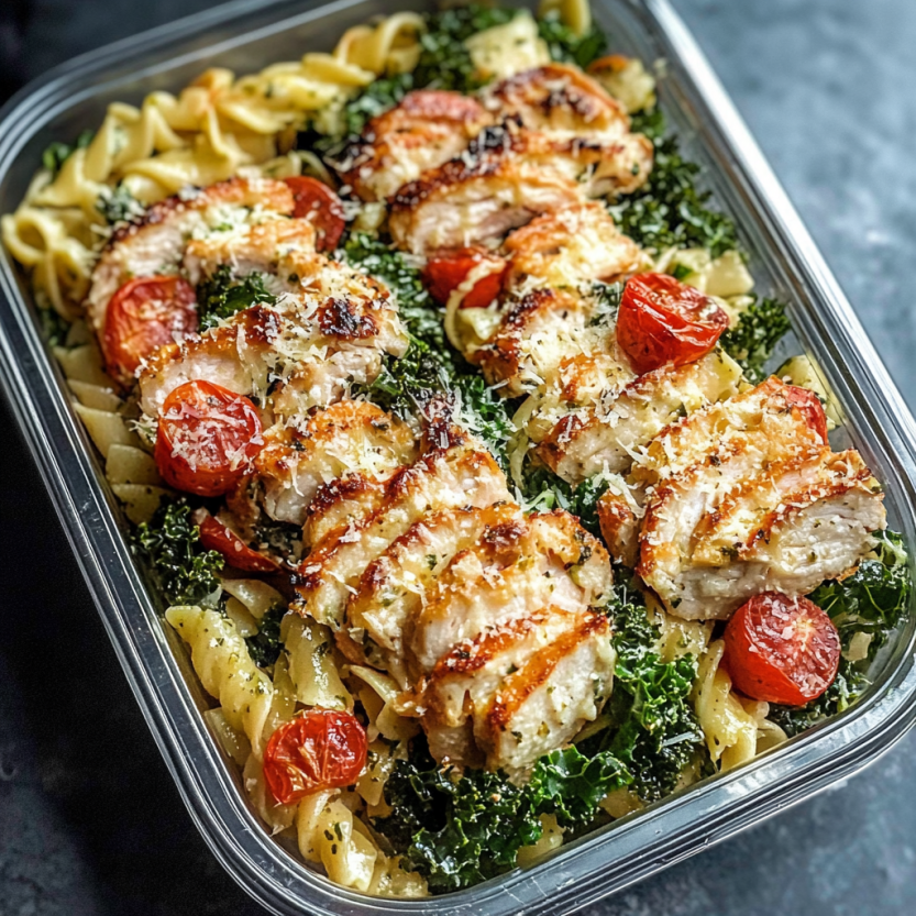 Une assiette contenant des brochettes de poulet marinés avec des herbes et des tomates.