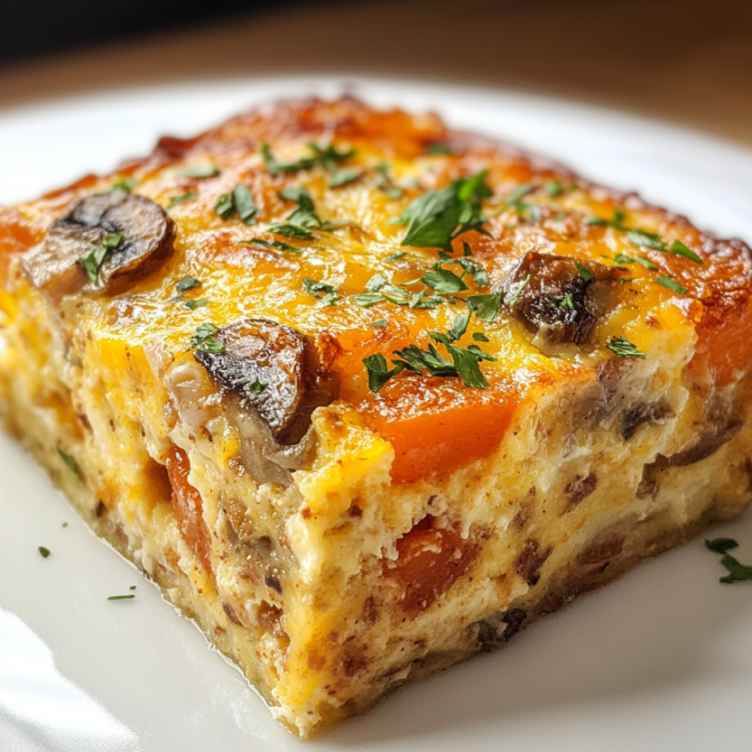Une image de casserole de crockpot avec des légumes et des champignons.