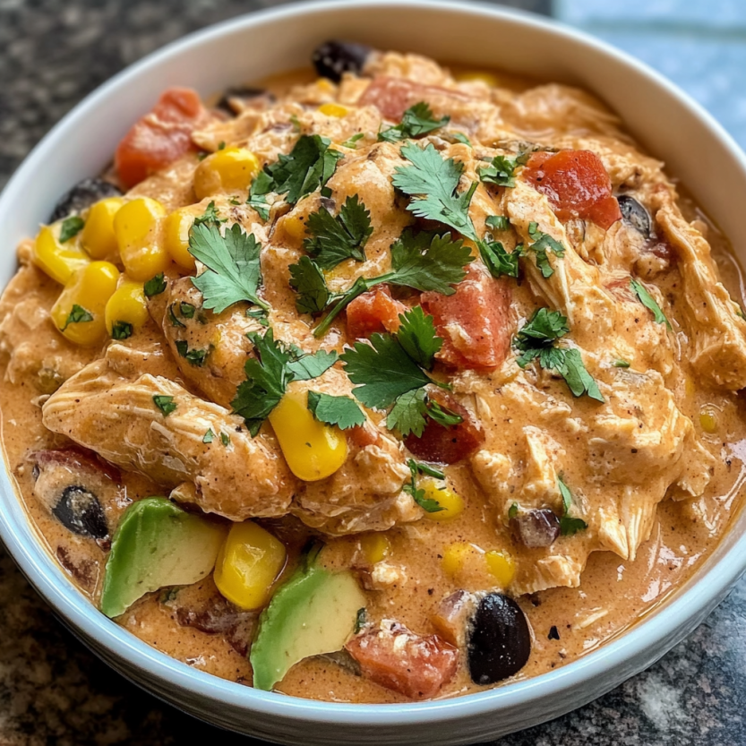 Une assiette de nourriture chaude et épicée contenant des légumes et du poulet.