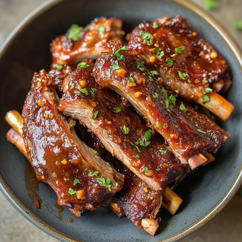 Des côtes de boeuf grillées dans un Instant Pot.