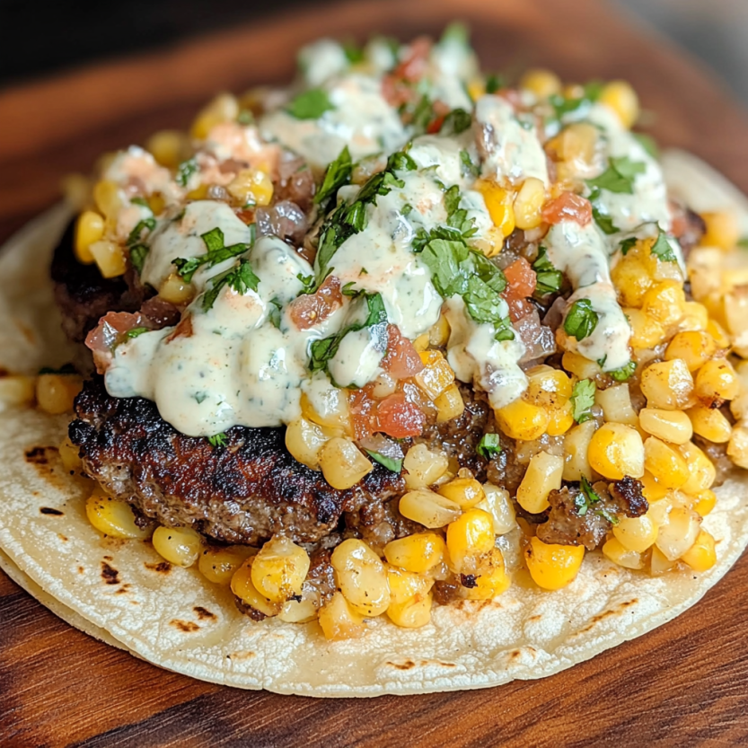 Une taco avec du fromage, des tomates et des épinards.
