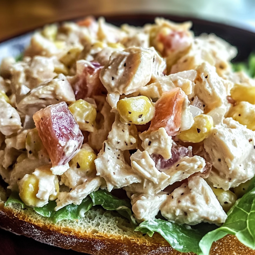 Une salade de poulet sur un grinder italien.