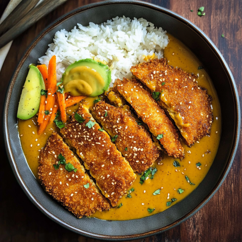 Une assiette de curry avec des légumes et des légumes verts.