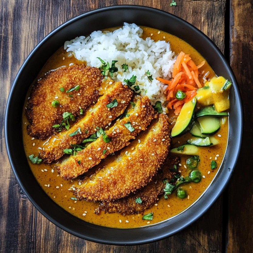 Un plat de curry avec des légumes et des carottes.