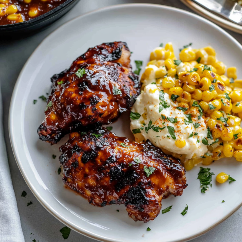 Une assiette de chicken grillé avec des légumes et des légumes grillés.