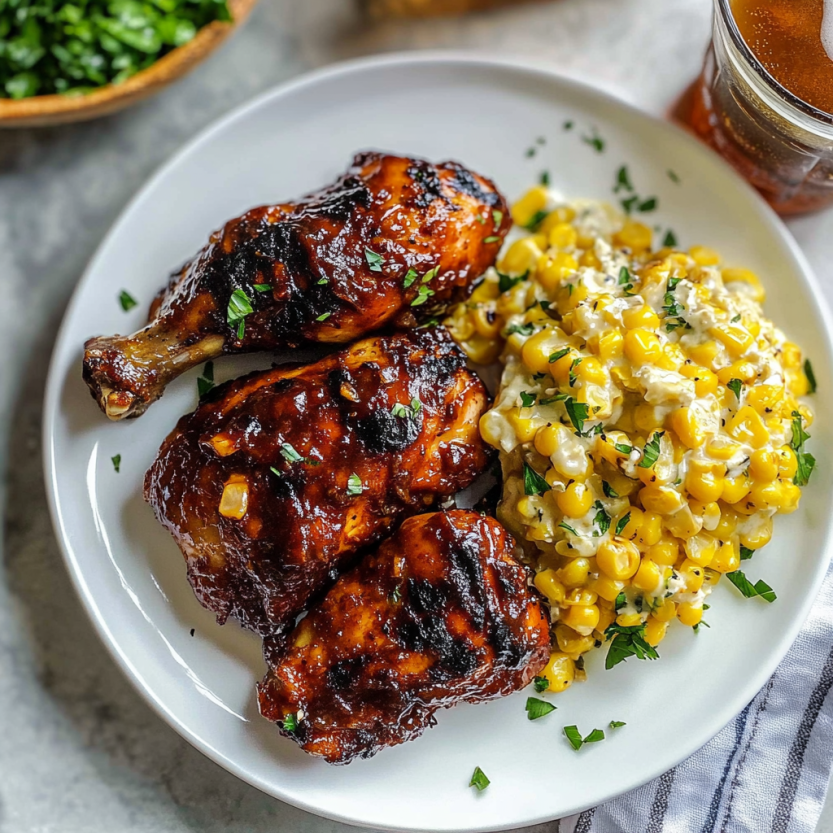 Un plat de chicken grillé avec des légumes et des légumes grillés.