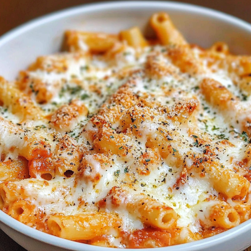 Une assiette de spaghetti bolognaise avec des herbes et des fromages.