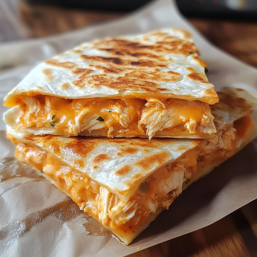 Une quesadilla de poulet de Taco Bell.