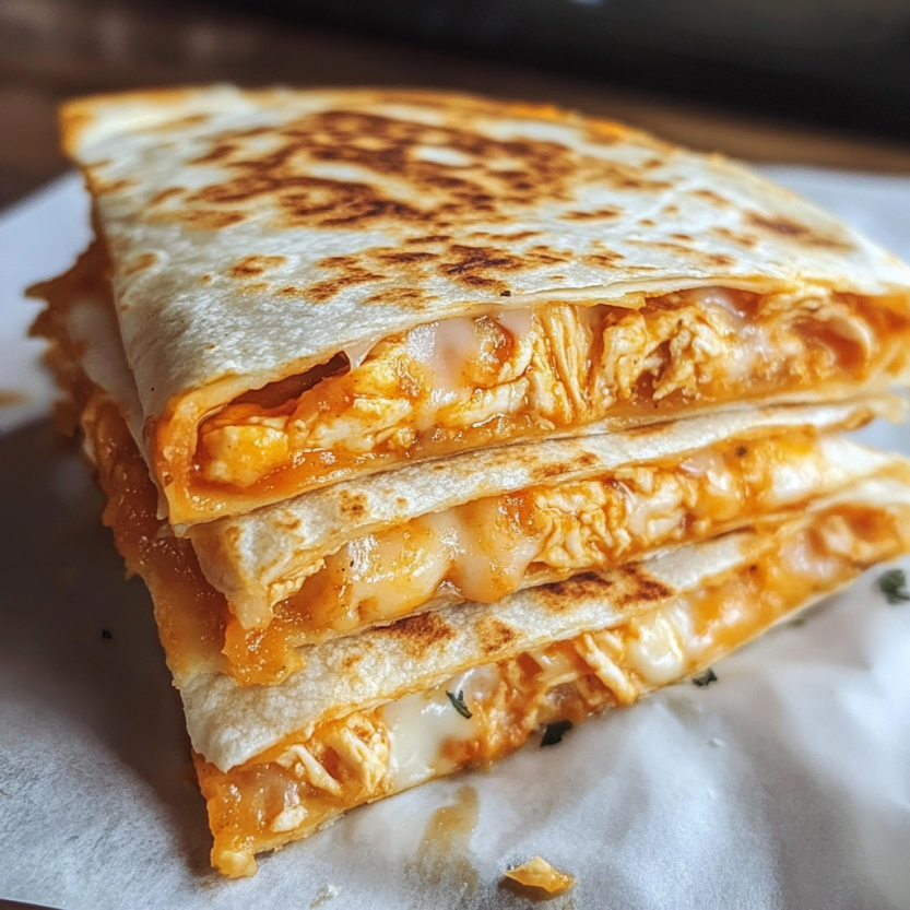 Une quesadilla de poulet Taco Bell.