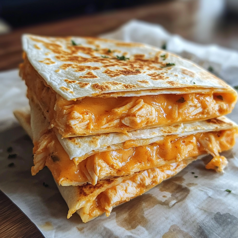 Une quesadilla de poulet de Taco Bell.