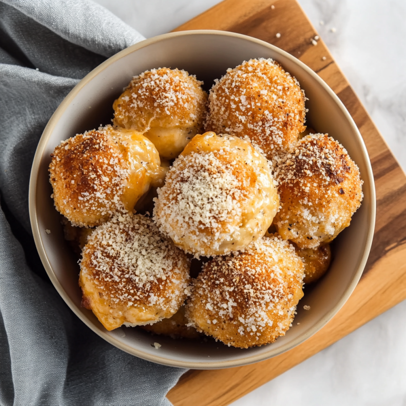 Une assiette contenant des choux farcis de fromage.