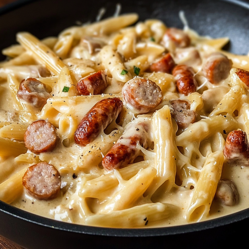 A delicious creamy pepper jack pasta dish.