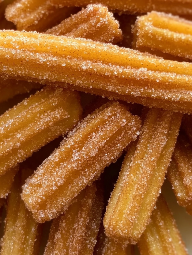 A pile of mini churros.