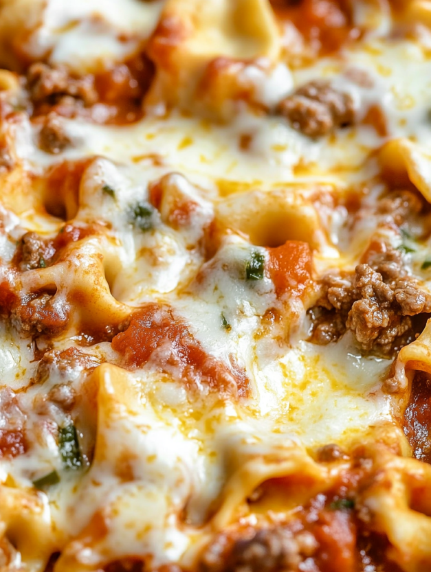 A close up of a crockpot bowtie casserole.