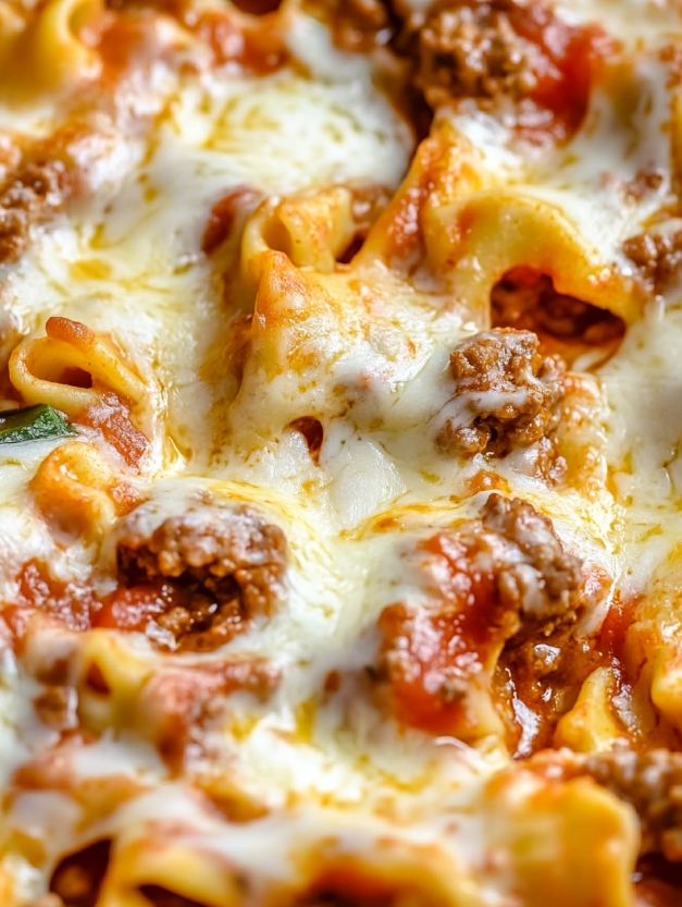A close up of a crockpot bowtie casserole.