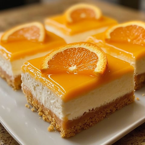 Des barres de cheesecake au citron et à la crème.