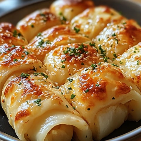 Des mini pizzas de fromage et de pâte brisée.
