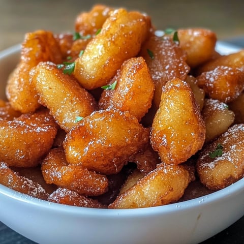 Une assiette de friture de pommes de terre avec des herbes sur les pommes.